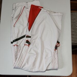 GUC Sz36 Cream and Red Men's Cargo Pants